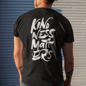 Mens Kindness Matters AS Colour tee - with back design